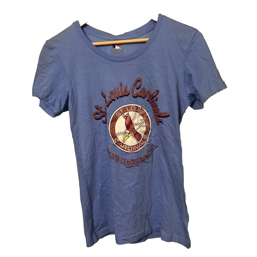 St. Louis Cardinals Women's S Blue NEW with Tags T-Shirt Cooperstown Collection